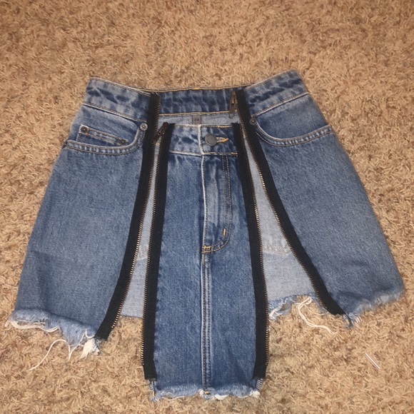 Carmar Zippered Jean Mini Skirt - Picture 6 of 7